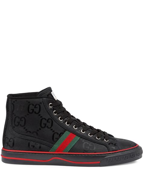 Baskets Gucci Tennis 1977 pour homme en daim noir .